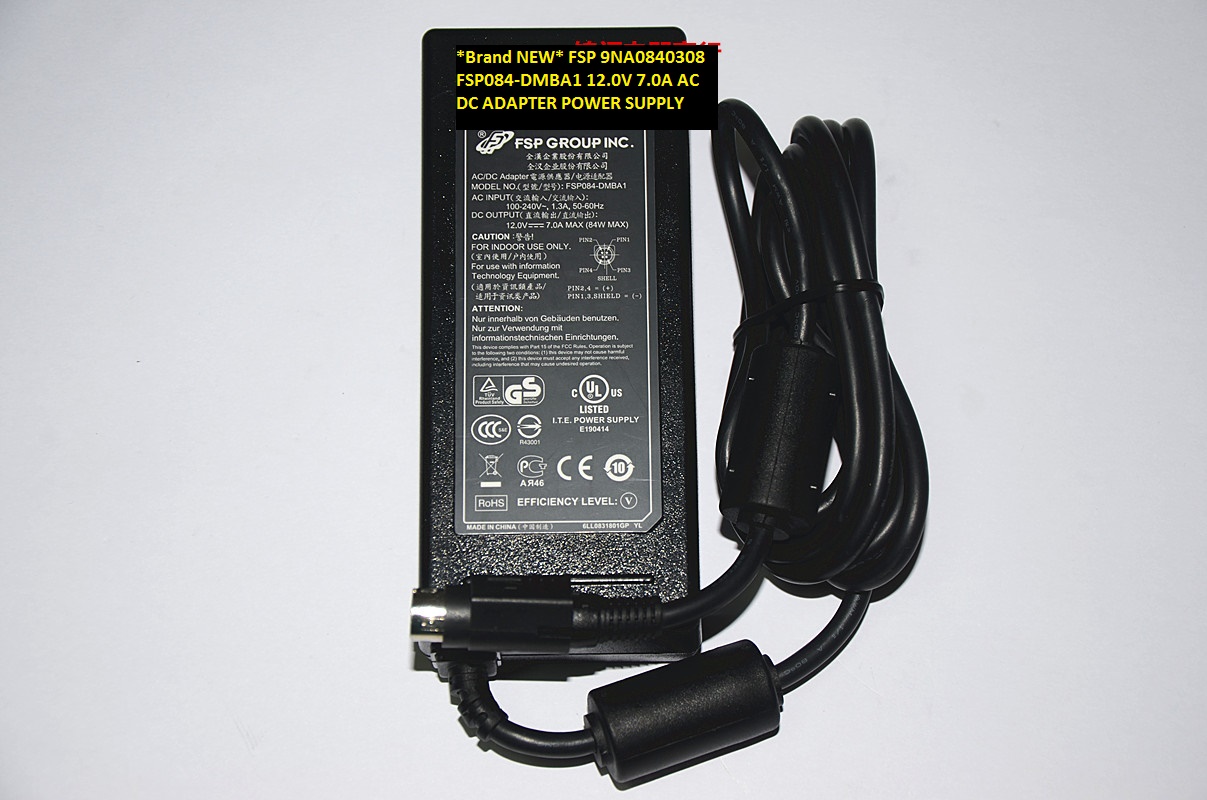 *Brand NEW* FSP 9NA0840308 FSP084-DMBA1 12.0V 7.0A AC DC ADAPTER POWER SUPPLY